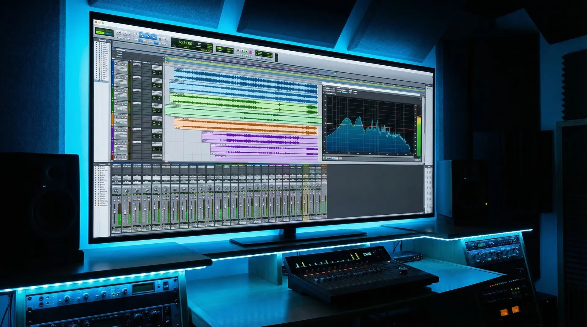 Y6英亚体育官网在线混音台 DAW 界面